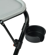 Table d’appoint pliable pour ordinateur portable, bout de canapé réglable en hauteur avec plateau inclinable et porte-gobelet - BASELINE