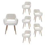 Scandinavian dining chair with black fabric armrests - CROMWELL BLACK Ⅰ