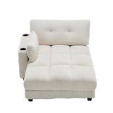 2-Sitzer-Sofa aus beigem Stoff im skandinavischen Stil – AHBARM