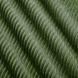 Ensemble de canapés avec accoudoirs incurvés et base antidérapante en tissu velours côtelé doux pour le salon, vert, siège 2 + tabouret 1