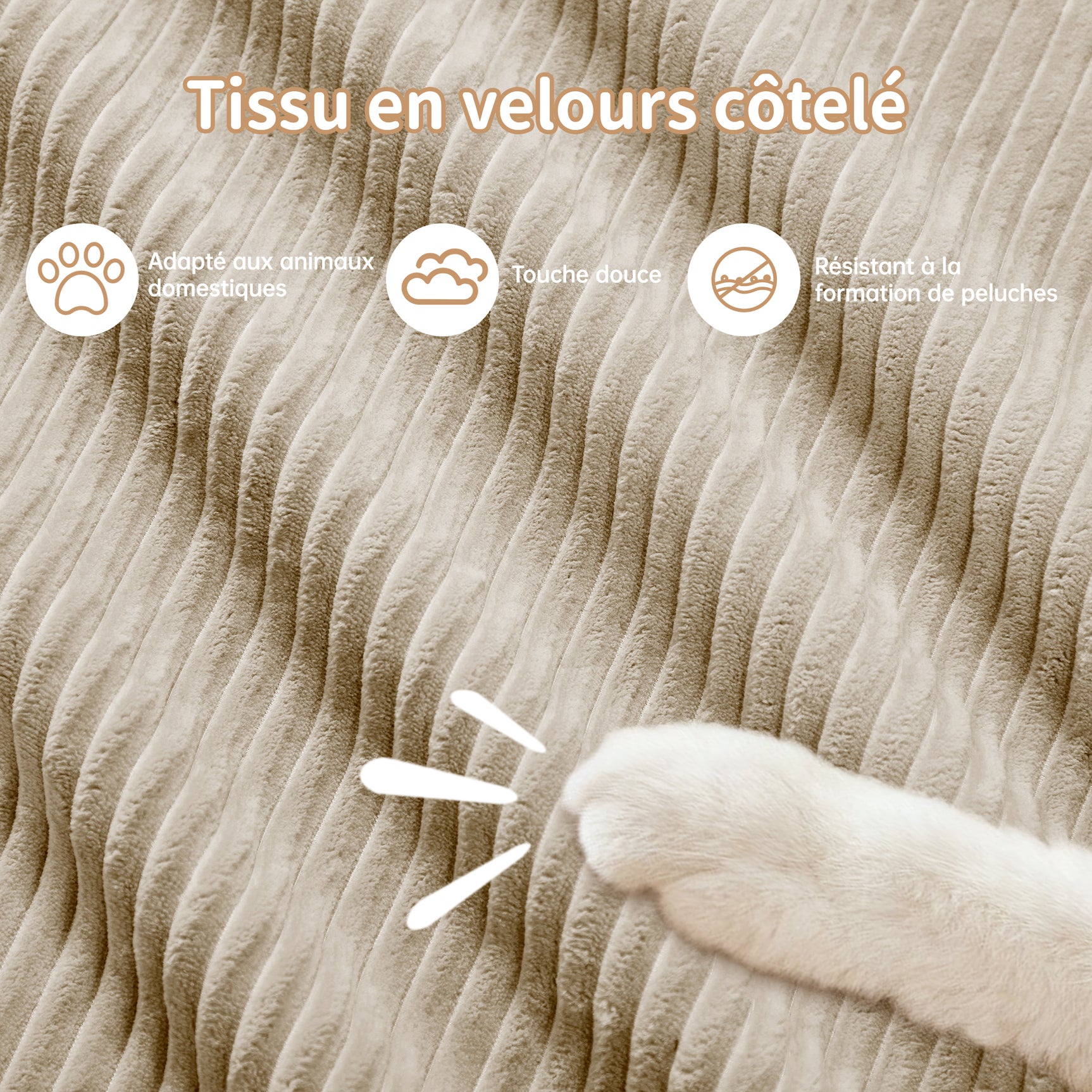 2-seater sofa bed in dark gray fabric with side pockets, modern convertible sofa