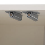 Meuble à chaussures blanc avec étagères réglables, commode minimaliste pour l'entrée, avec pieds en bois massif