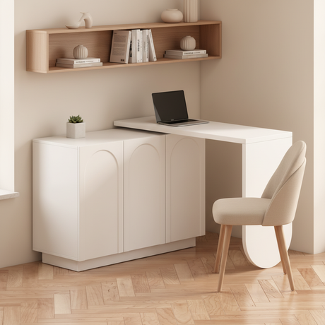 北欧风格家庭办公室场景