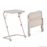 Foldable side table for laptop, adjustable sofa adjustable sofa with tilting tray and cup holder-baseline