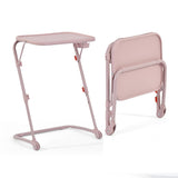 Foldable side table for laptop, adjustable sofa adjustable sofa with tilting tray and cup holder-baseline