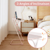 Foldable side table for laptop, adjustable sofa adjustable sofa with tilting tray and cup holder-baseline