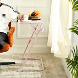 Foldable side table for laptop, adjustable sofa adjustable sofa with tilting tray and cup holder-baseline