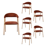 Set von 2 skandinavischen Esszimmer Sesseln mit beige Stoffarmlehnen - Cromwell