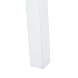 Table de coiffeuse/Bureau d'ordinateur en bois blanc avec rangement, 3 tiroirs et étagère - DEVAKI