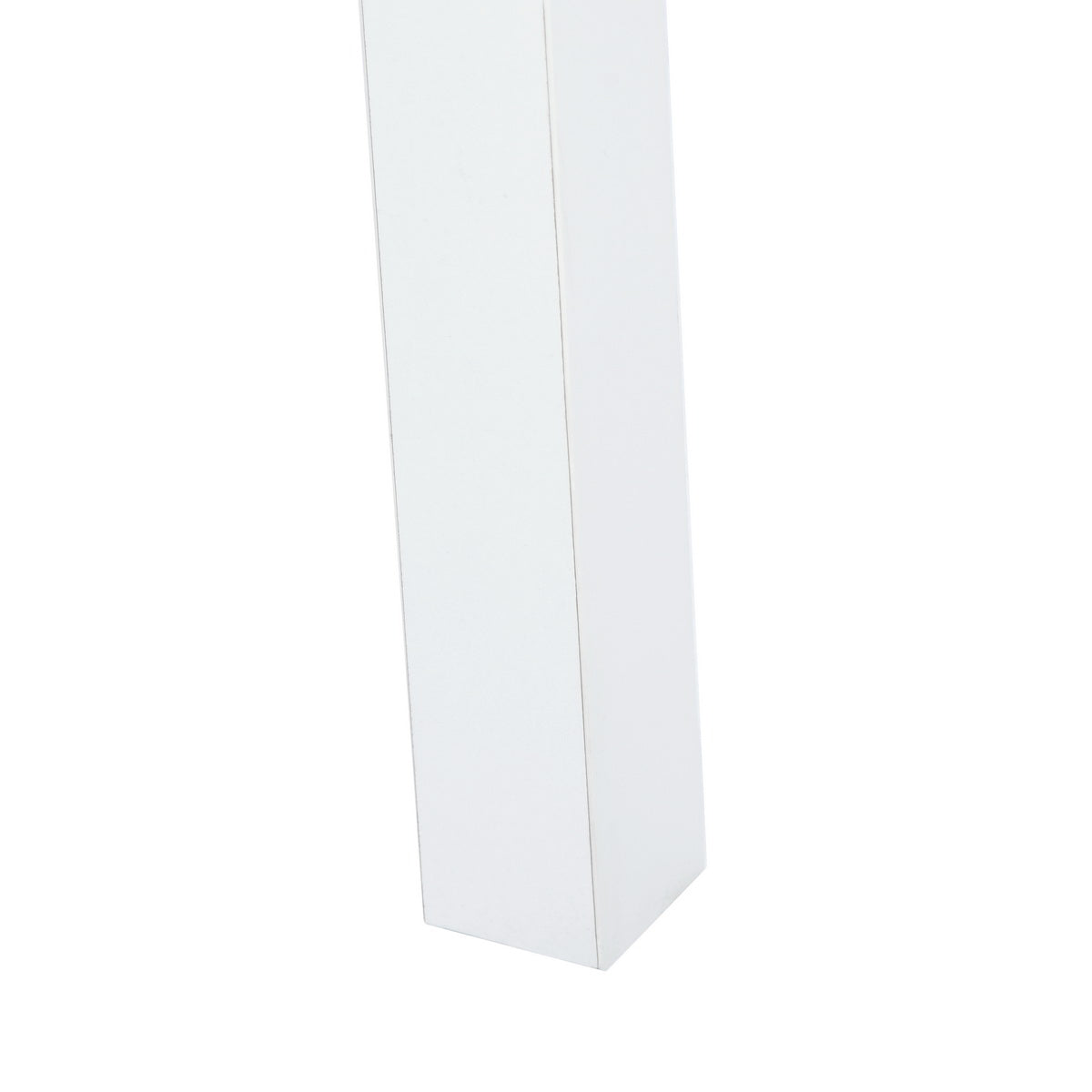 Table de coiffeuse/Bureau d'ordinateur en bois blanc avec rangement, 3 tiroirs et étagère - DEVAKI