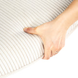 Fauteuil de loisirs réglable pivotant avec accoudoirs en velours côtelé beige - DUROTHIL