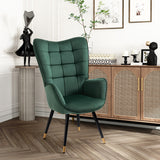Polquadra scandinava con velluto verdi di velluto con cuciture - Funkel