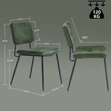 Round Table Table Table Table Timber Ø80 cm with 4 black velvet chairs, modern and comfortable style