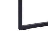 Lot de 2 tables basses gigognes style industriel en métal noir et bois imitation chêne – LAYA