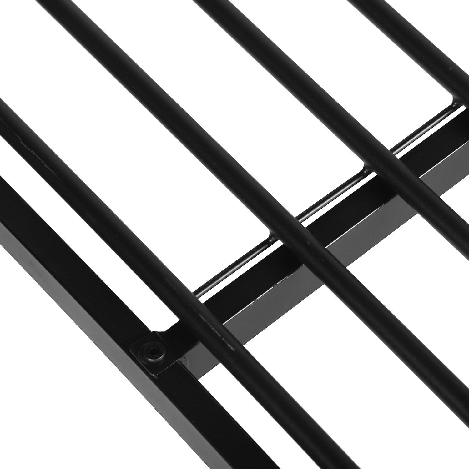 Lit mezzanine 2 places en métal noir avec bureau intégré, couchage de 140x190cm (matelas non inclus) - LIONEL