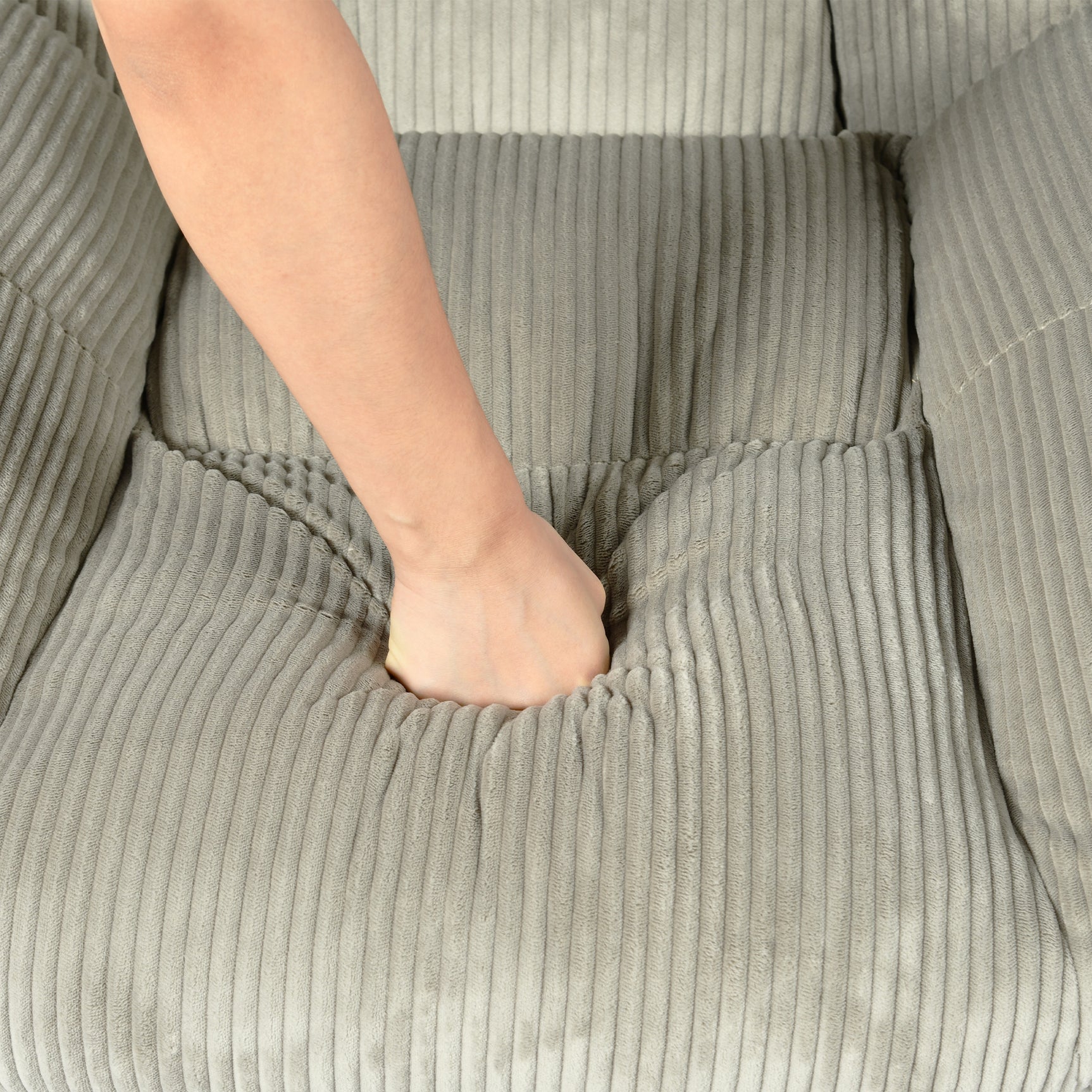 Einstellbare ergonomische Büro -Sessel mit Stoff Armlehnen weiße Schleife - Thomasina