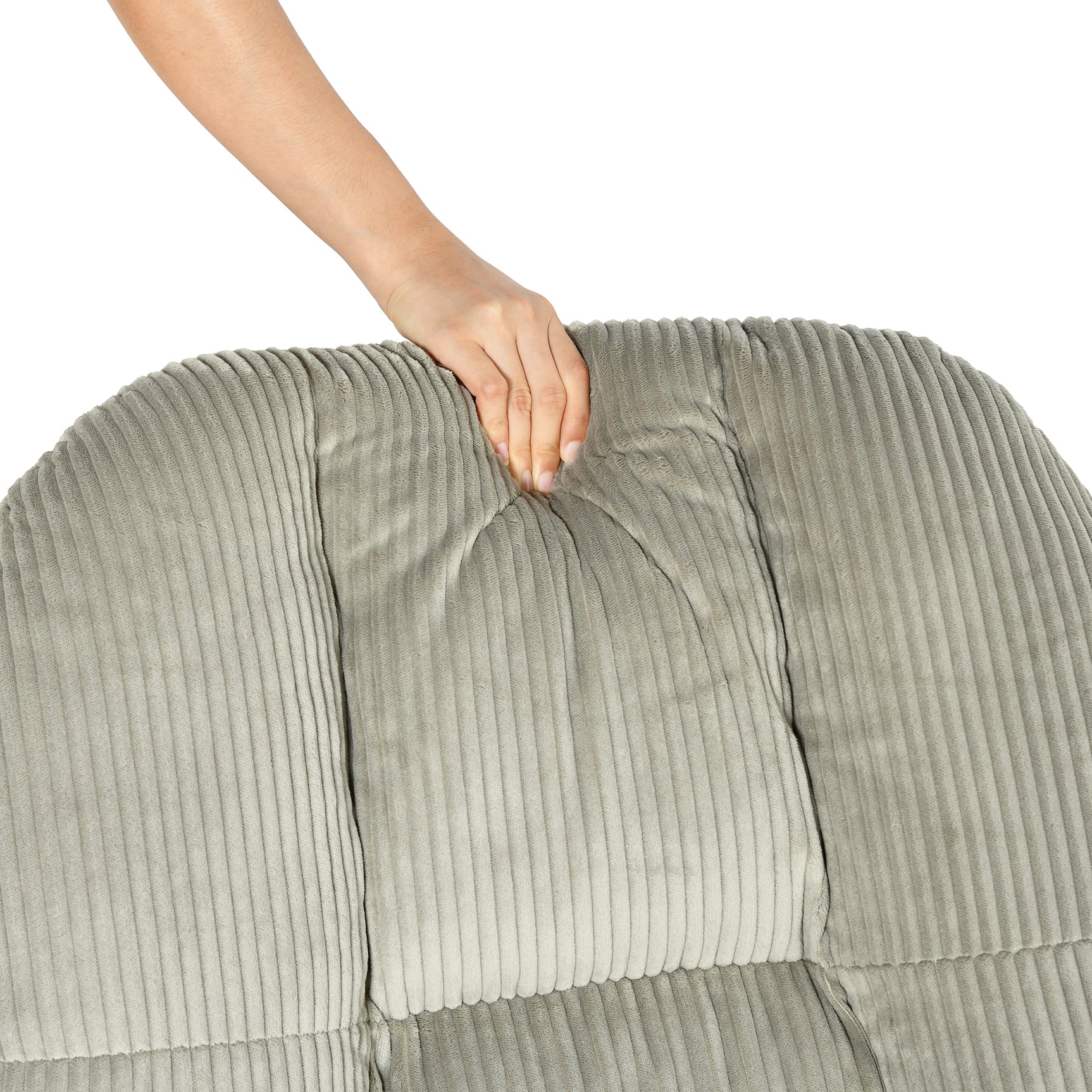 Einstellbare ergonomische Büro -Sessel mit Stoff Armlehnen weiße Schleife - Thomasina