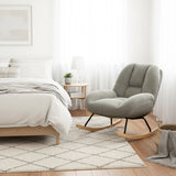 Einstellbare ergonomische Büro -Sessel mit Stoff Armlehnen weiße Schleife - Thomasina