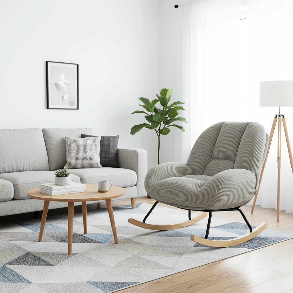 Einstellbare ergonomische Büro -Sessel mit Stoff Armlehnen weiße Schleife - Thomasina