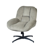Adjustable Ergonomic Office Armchair Pivoting with fabric armrests white loop - Thomasina
