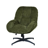 Adjustable Ergonomic Office Armchair Pivoting with fabric armrests white loop - Thomasina