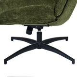 Adjustable Ergonomic Office Armchair Pivoting with fabric armrests white loop - Thomasina