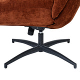 Adjustable Ergonomic Office Armchair Pivoting with fabric armrests white loop - Thomasina