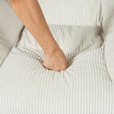 Einstellbare ergonomische Büro -Sessel mit Stoff Armlehnen weiße Schleife - Thomasina