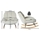 Einstellbare ergonomische Büro -Sessel mit Stoff Armlehnen weiße Schleife - Thomasina