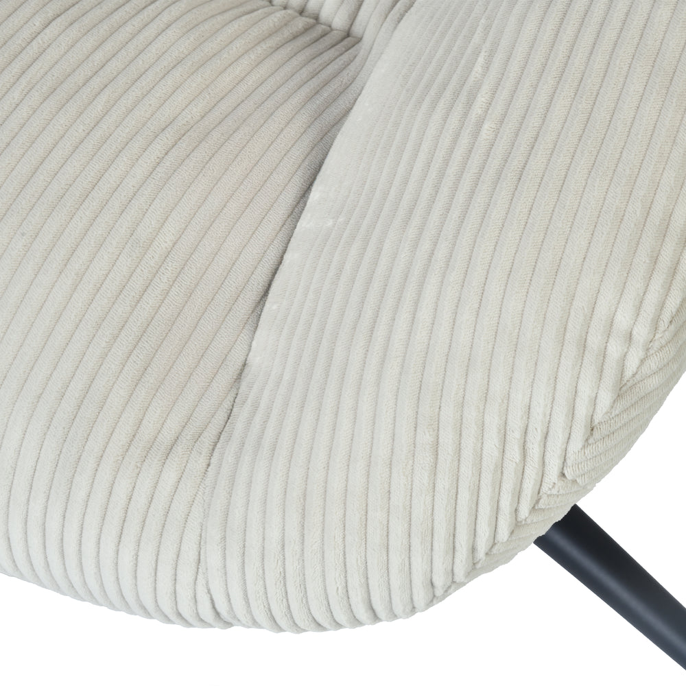 Adjustable Ergonomic Office Armchair Pivoting with fabric armrests white loop - Thomasina