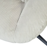 Adjustable Ergonomic Office Armchair Pivoting with fabric armrests white loop - Thomasina