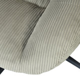 Adjustable Ergonomic Office Armchair Pivoting with fabric armrests white loop - Thomasina