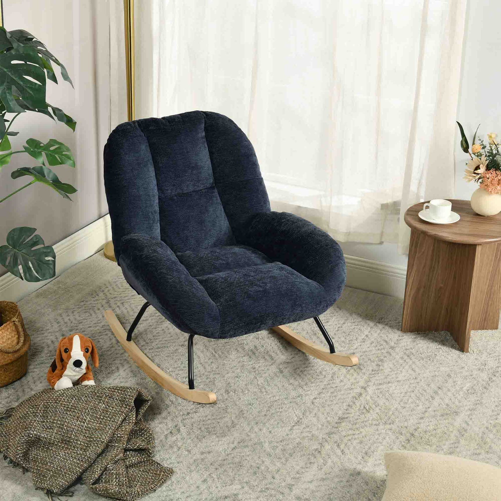 Einstellbare ergonomische Büro -Sessel mit Stoff Armlehnen weiße Schleife - Thomasina