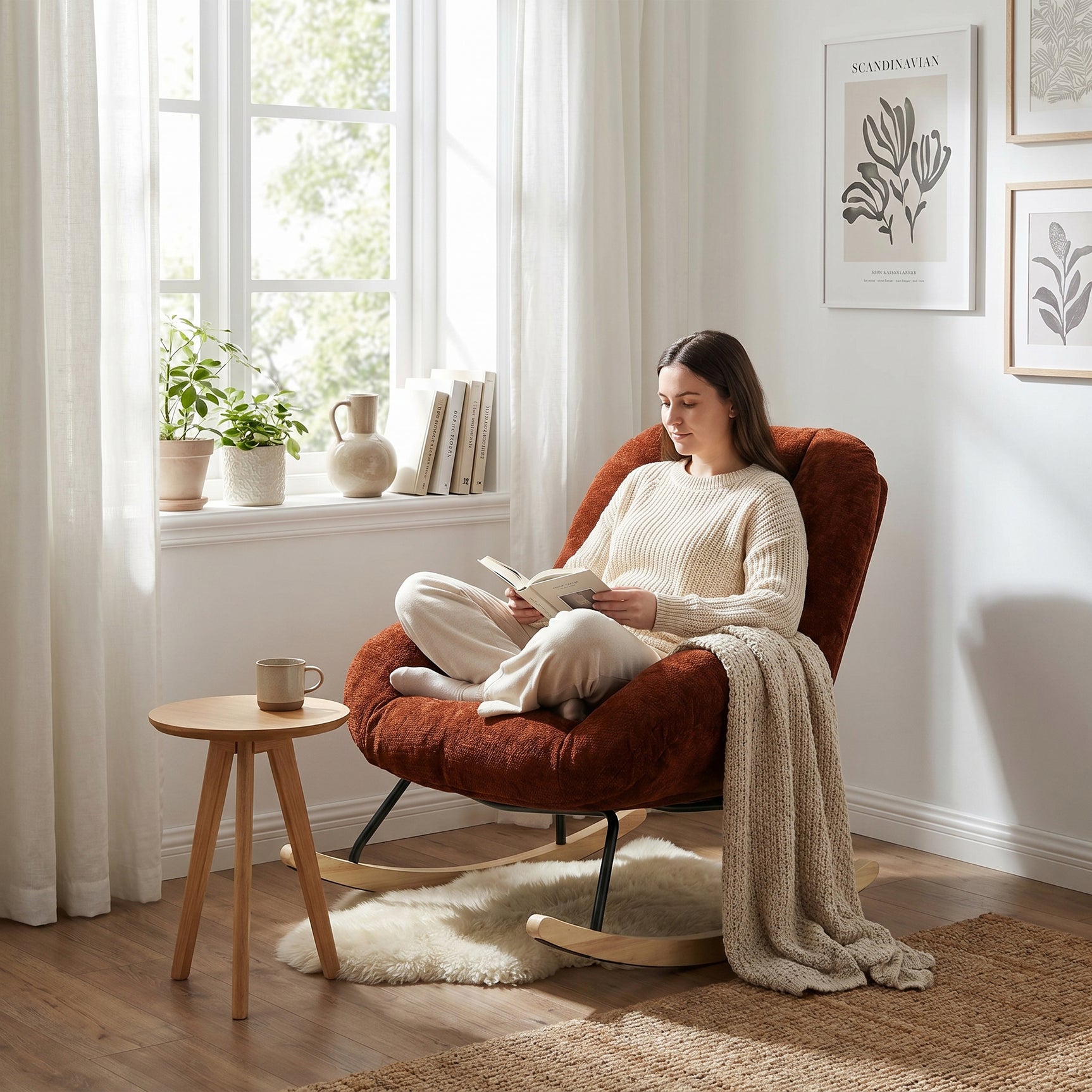 Einstellbare ergonomische Büro -Sessel mit Stoff Armlehnen weiße Schleife - Thomasina
