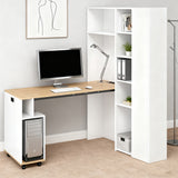 Bureau MDF blanc pliable 2 en 1