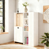 Bureau MDF blanc pliable 2 en 1