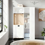 Bureau MDF blanc pliable 2 en 1