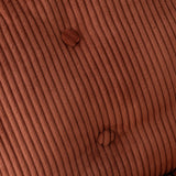 Fauteuil lounge pivotant et réglable en en velours côtelé brique - ALINTONEX