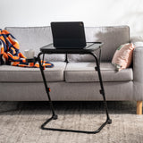 Table d’appoint pliable pour ordinateur portable, bout de canapé réglable en hauteur avec plateau inclinable et porte-gobelet - BASELINE