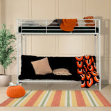 Etagenbett 90x190 cm mit Cabrio -Bank -Sofa und Weißmetallbasis in Weißmetall (Matratze nicht enthalten) - Liberty