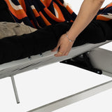 Etagenbett 90x190 cm mit Cabrio -Bank -Sofa und Weißmetallbasis in Weißmetall (Matratze nicht enthalten) - Liberty