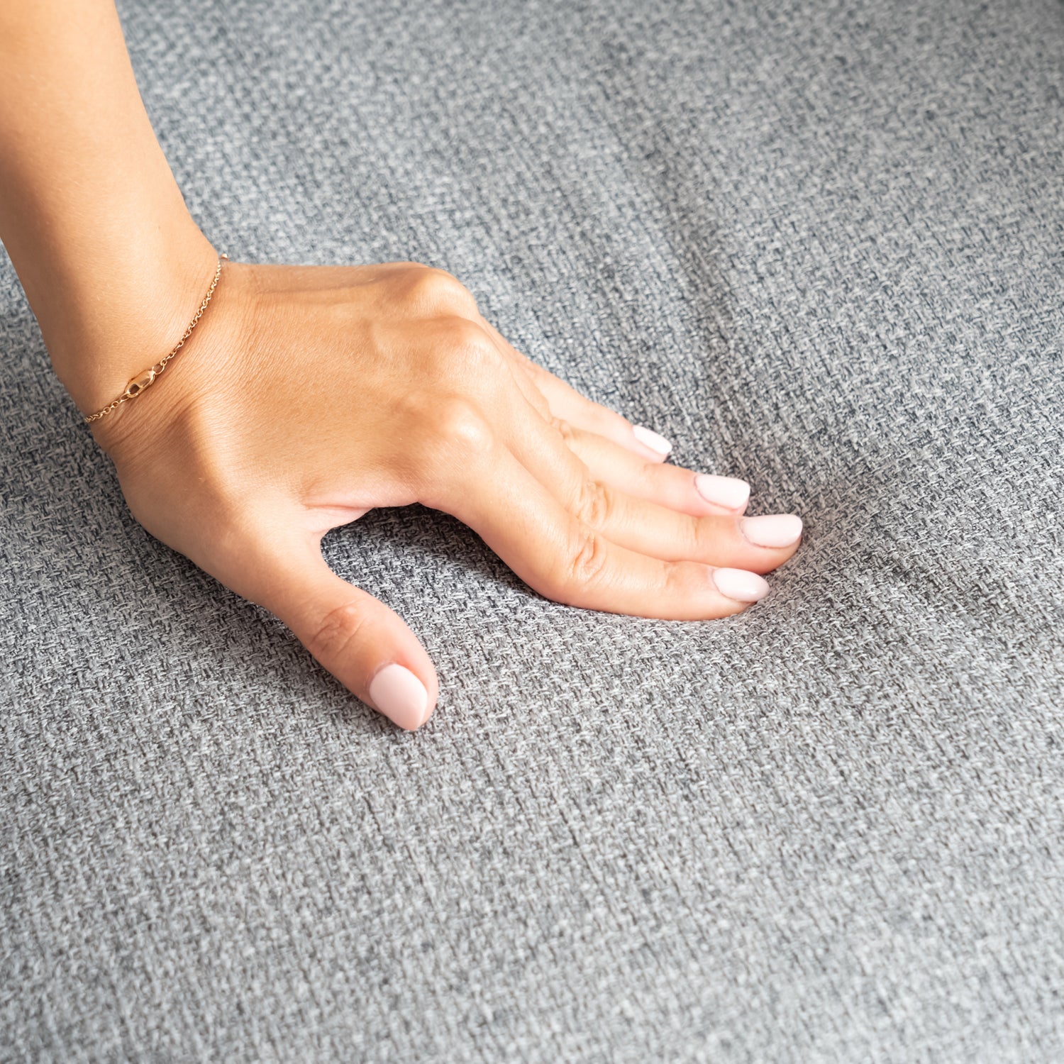 Lot de 2 chaises de salle à manger confortables en tissu gris pivotantes 360° - CARSON FABRIC GREY 2PCS