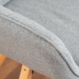 Lot de 2 chaises de salle à manger confortables en tissu gris pivotantes 360° - CARSON FABRIC GREY 2PCS