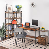 Set of 4 Scandinavian dining room armchairs with gray corduroy armrests - CROMWELL CORDUROY