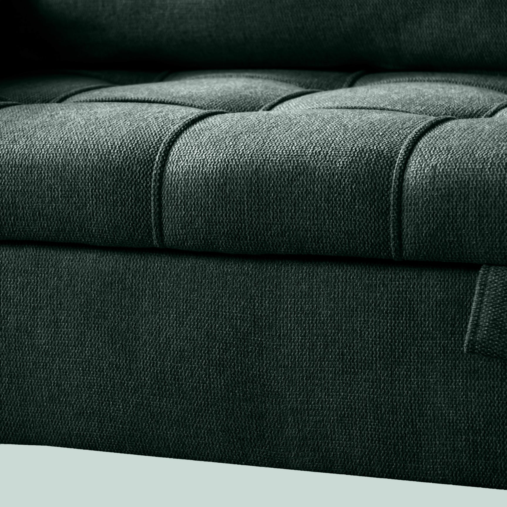 2-seater sofa in green fabric Scandinavian style - AHBARM