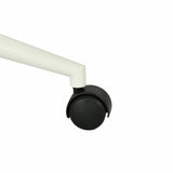 Set with industrial foldable office on wheels and pink velvet chair - Ascoli & Ross