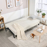 Canapé-lit en tissu beige - UNITY
