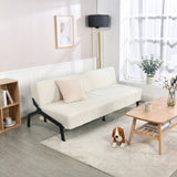 Canapé-lit en tissu beige - UNITY