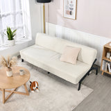 Canapé-lit en tissu beige - UNITY