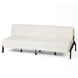 Canapé-lit en tissu beige - UNITY